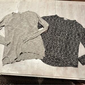 Mudd Gray and Black Sweater Set
